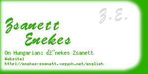 zsanett enekes business card